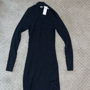 Abercrombie and Fitch Black High Neck Sweater Dress